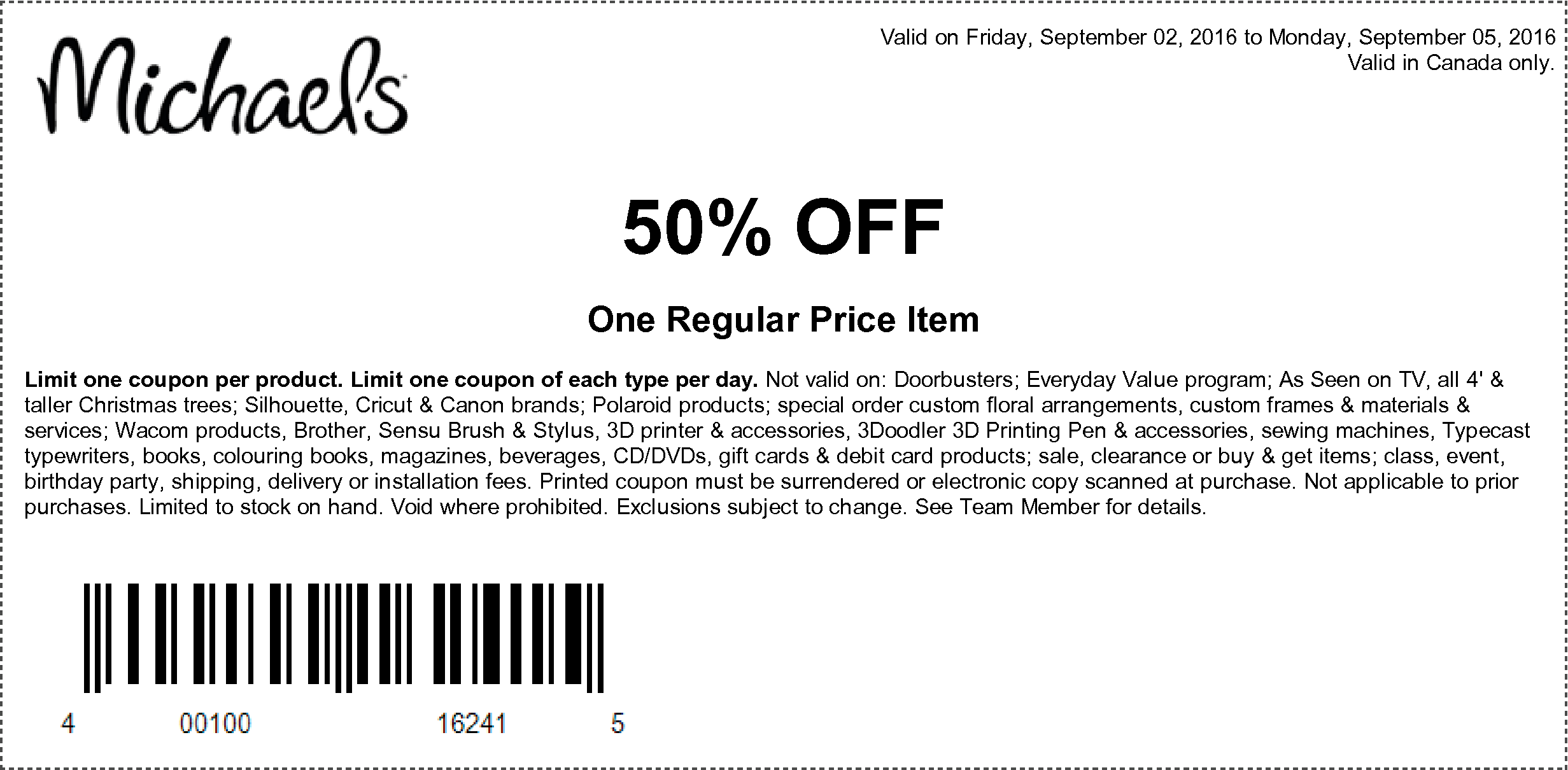 Michaels coupon off sale price