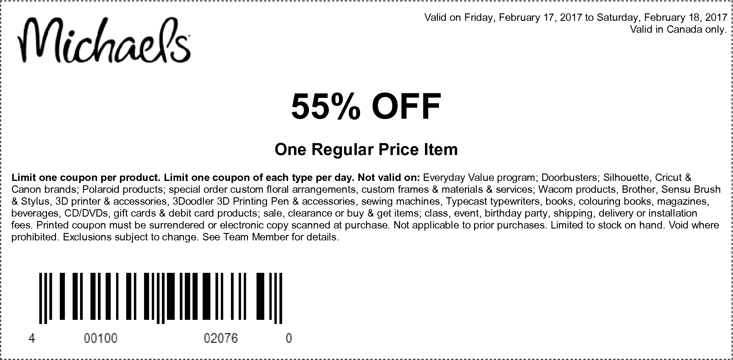 50% off a single item and more at Michaels coupon via The Coupons App